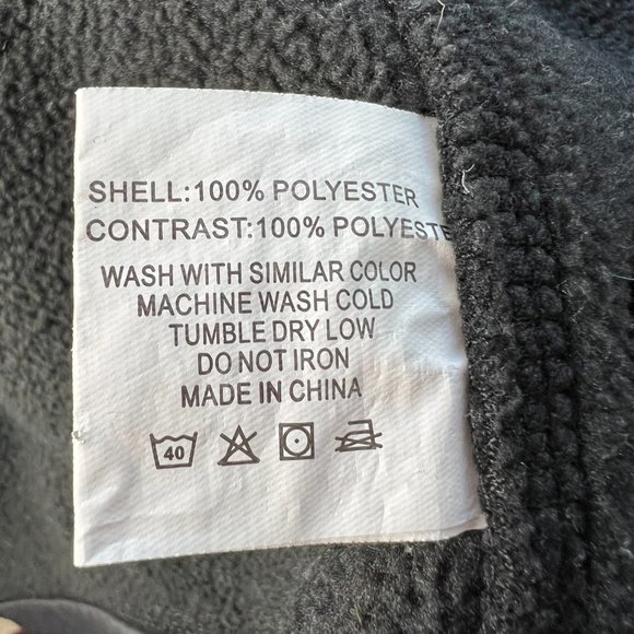 Zyia Active Black Fleece Targhee Jacket Size Large - Picture 7 of 9